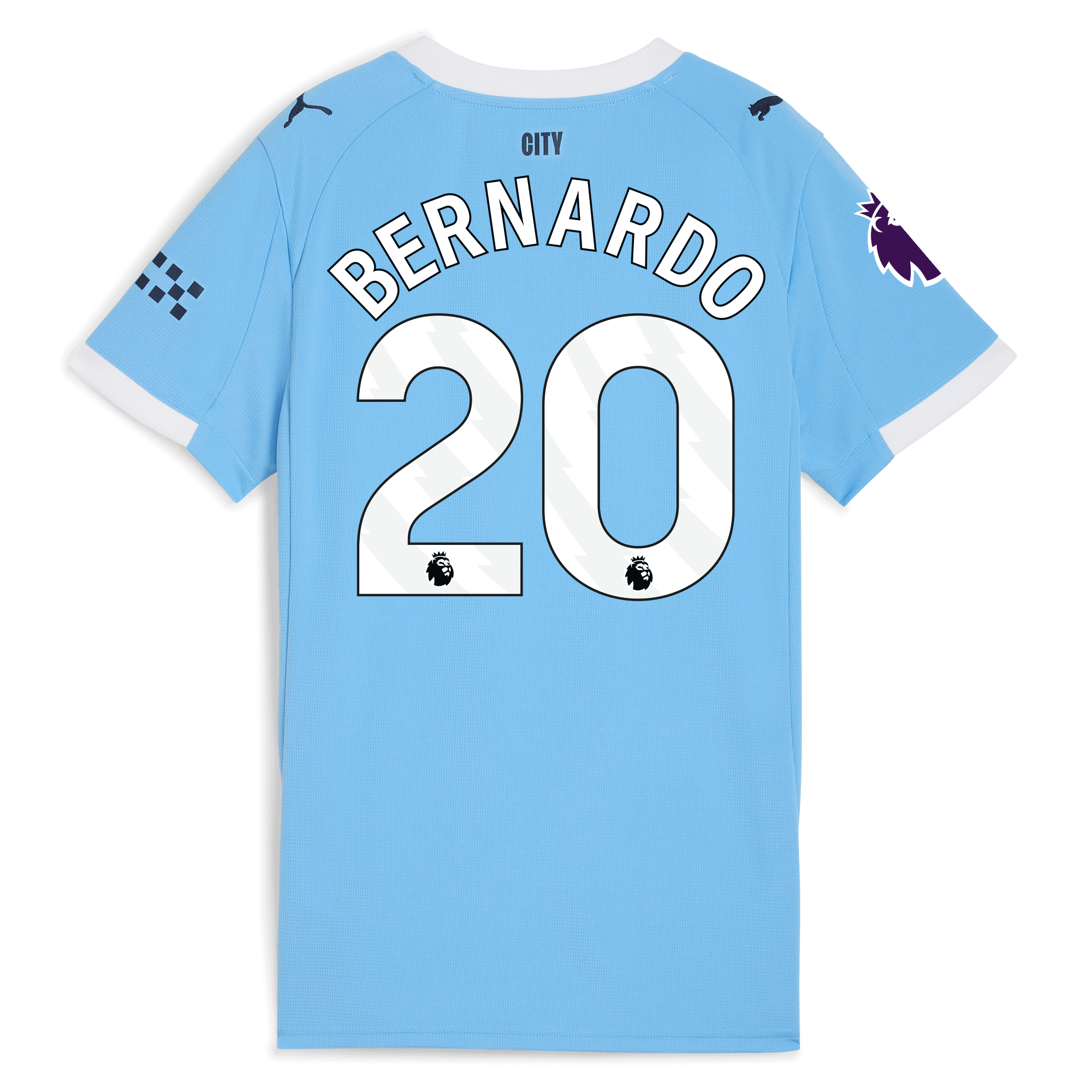 Manchester City womens manchester city premier league home jersey 202526 with bernardo 20 printing Collection - ManchesterCitystore.com