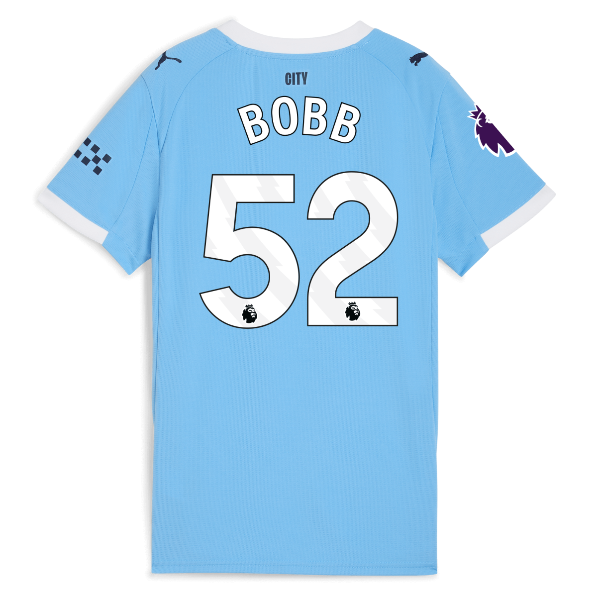 Manchester City womens manchester city premier league home jersey 202526 with bobb 52 printing Collection - ManchesterCitystore.com