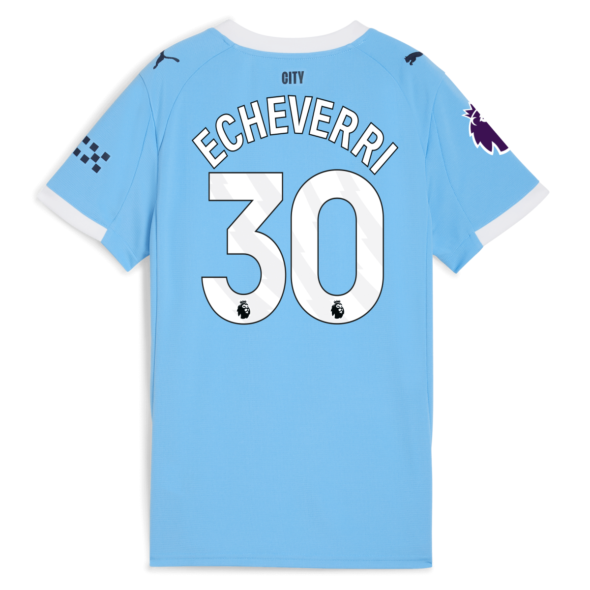 Manchester City womens manchester city premier league home jersey 202526 with echeverri 30 printing Collection - ManchesterCitystore.com