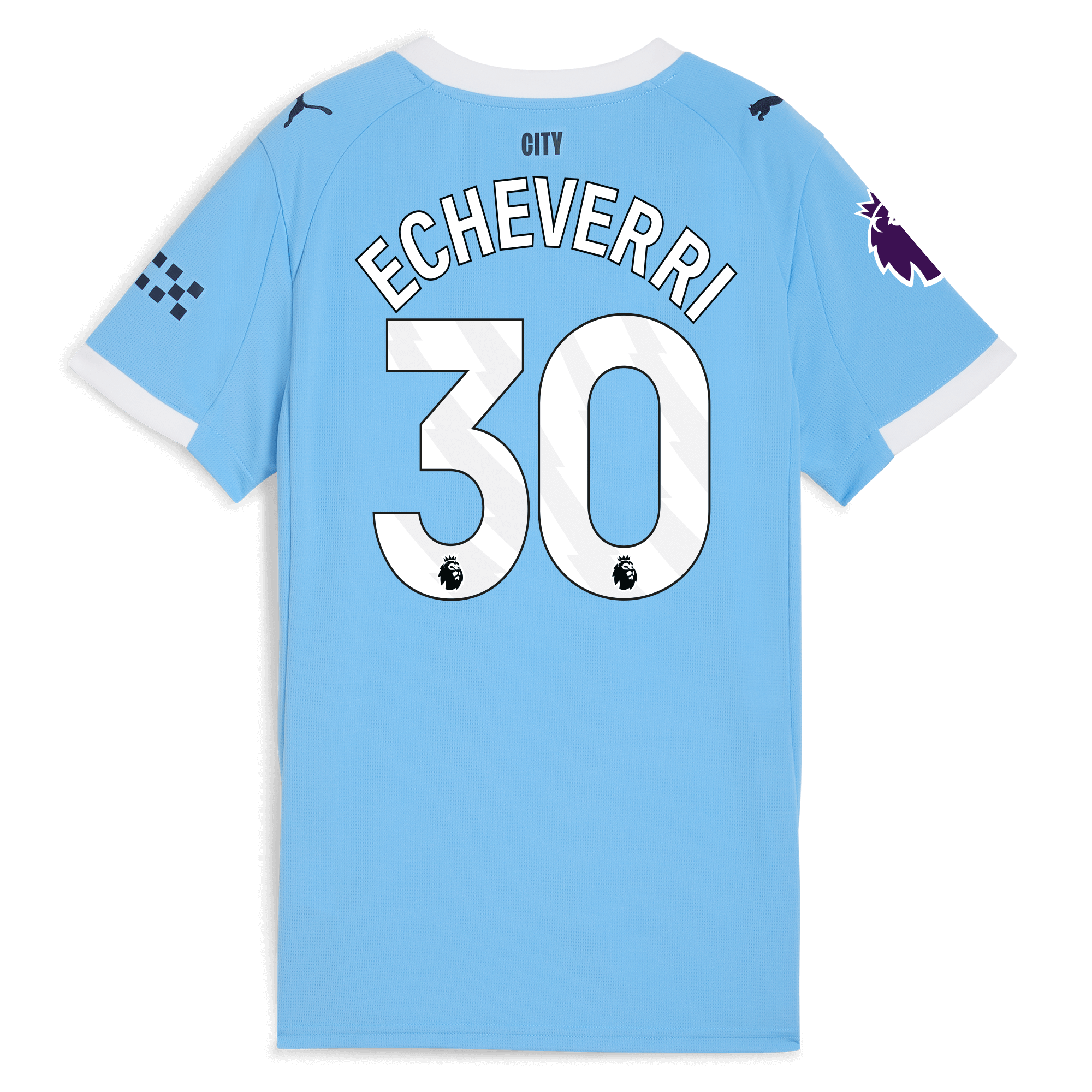 Manchester City womens manchester city premier league home jersey 202526 with echeverri 30 printing Collection - ManchesterCitystore.com