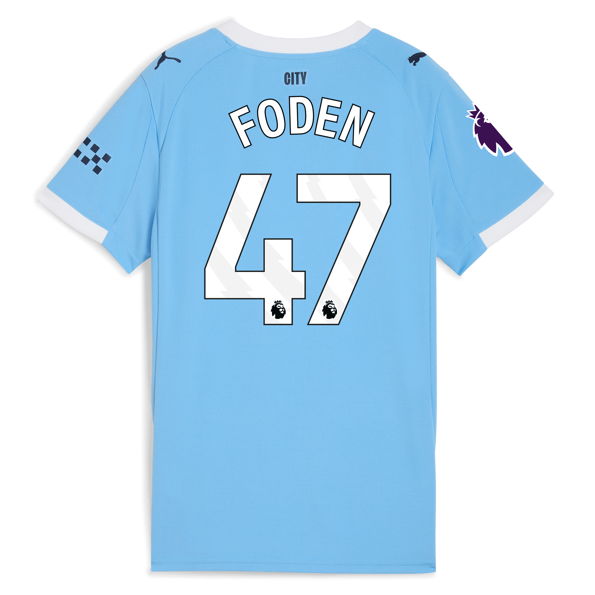 Manchester City womens manchester city premier league home jersey 202526 with foden 47 printing Collection - ManchesterCitystore.com