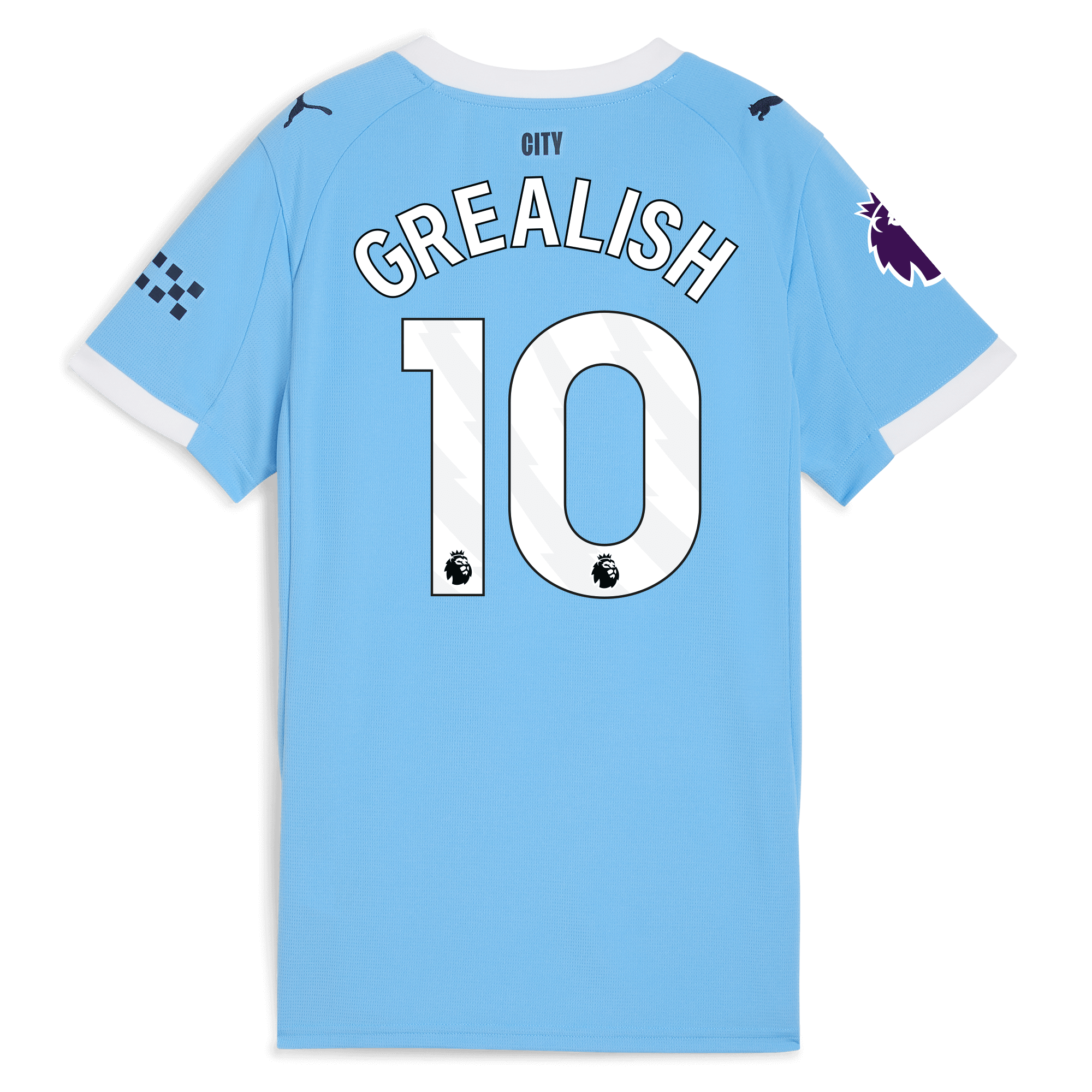 Manchester City womens manchester city premier league home jersey 202526 with grealish 10 printing Collection - ManchesterCitystore.com