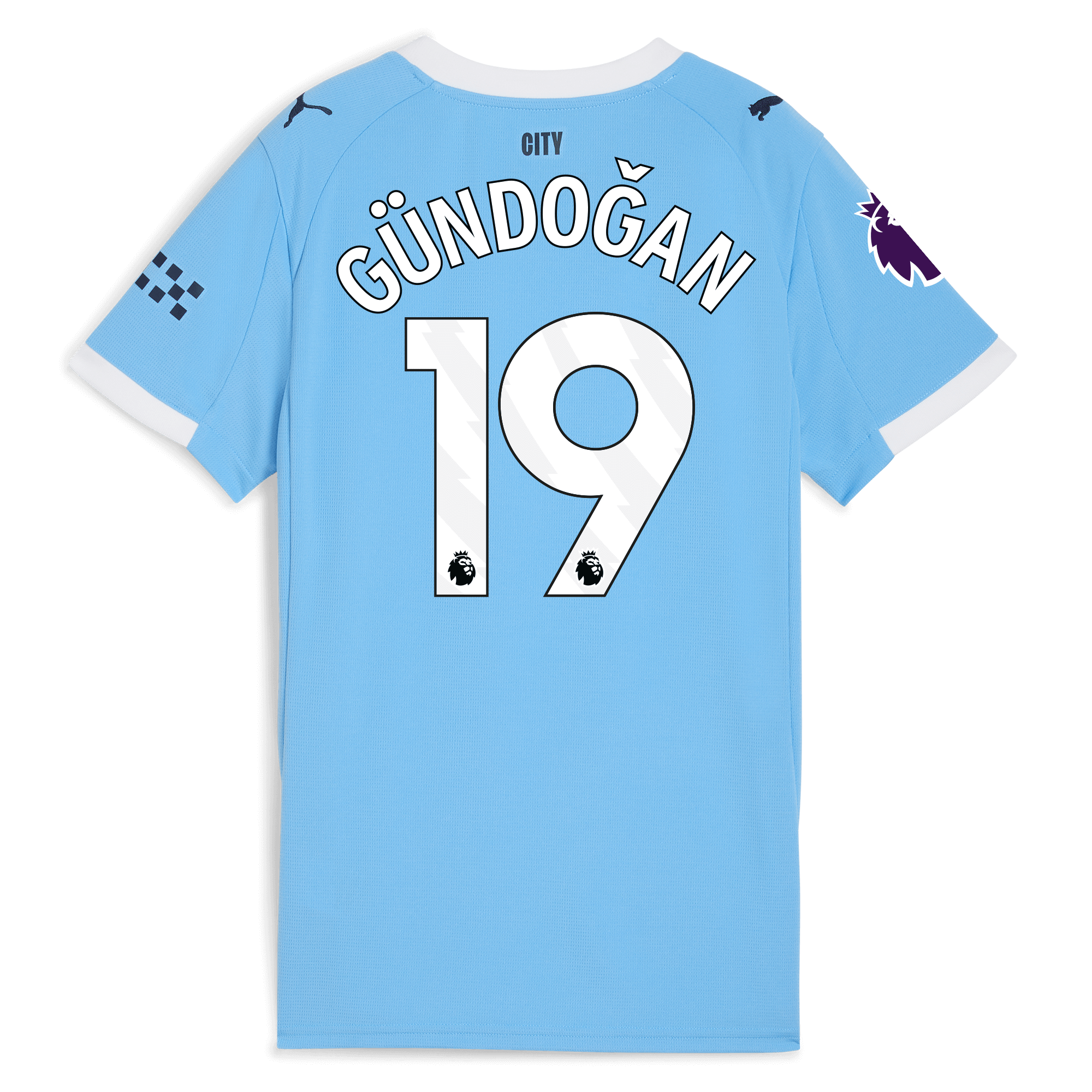Manchester City womens manchester city premier league home jersey 202526 with gundogan 19 printing Collection - ManchesterCitystore.com