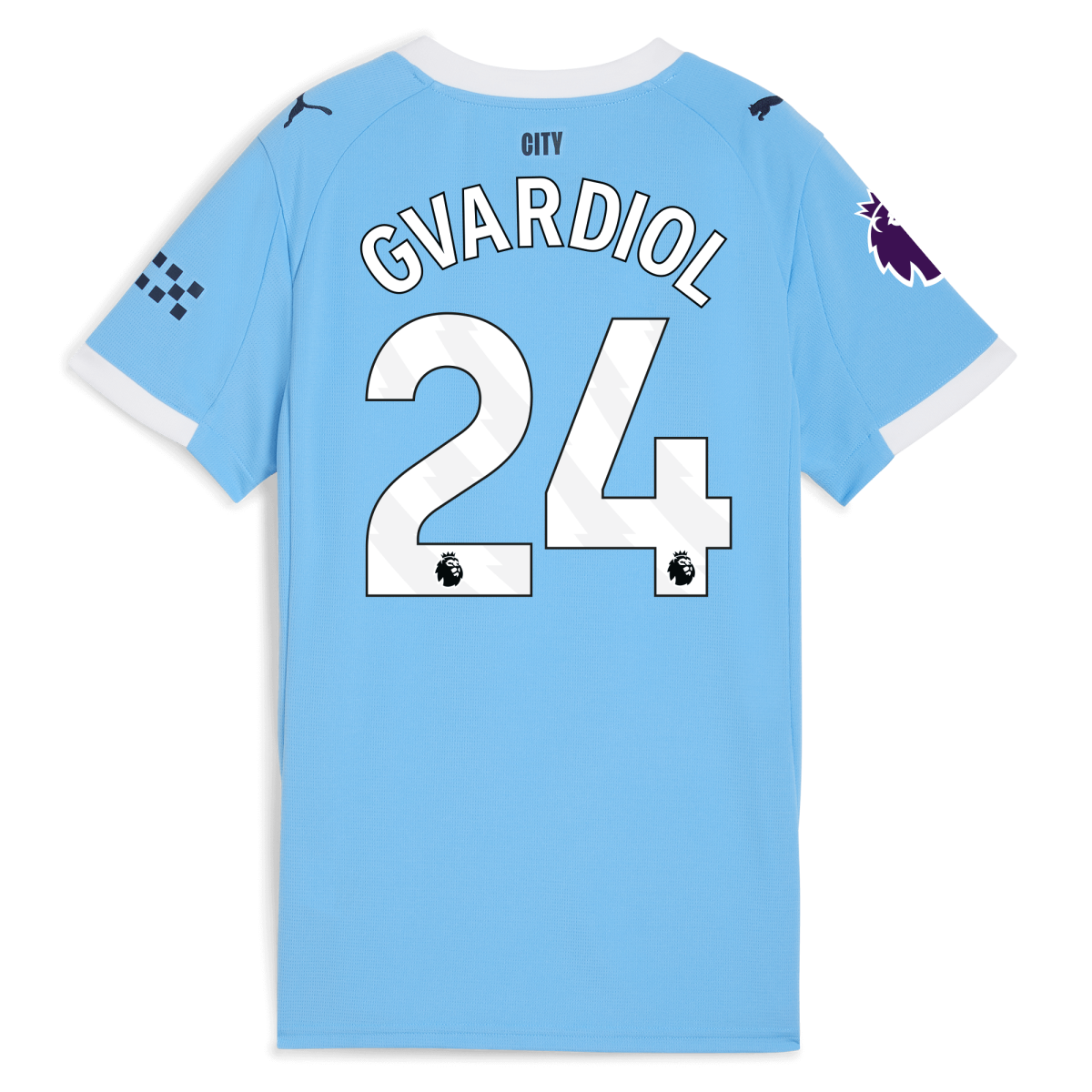 Manchester City womens manchester city premier league home jersey 202526 with gvardiol 24 printing Collection - ManchesterCitystore.com