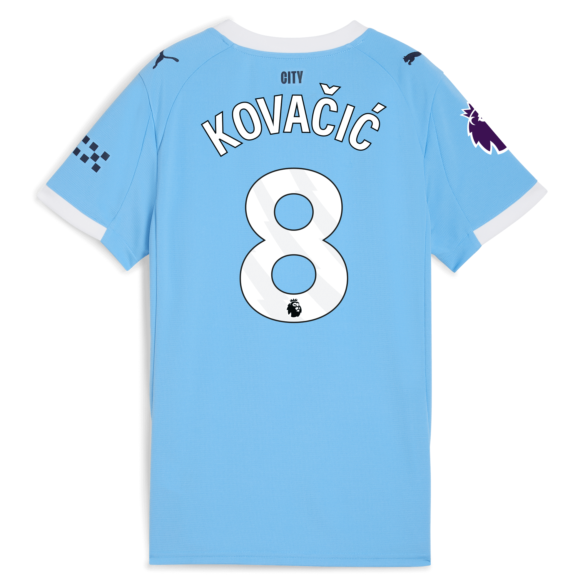 Manchester City womens manchester city premier league home jersey 202526 with kovacic 8 printing Collection - ManchesterCitystore.com