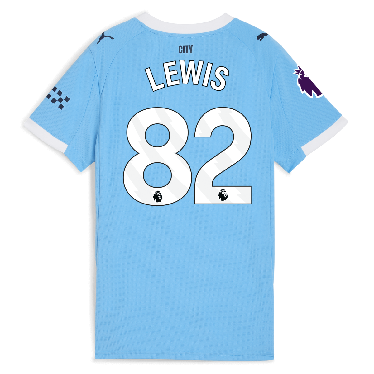 Manchester City womens manchester city premier league home jersey 202526 with lewis 82 printing Collection - ManchesterCitystore.com