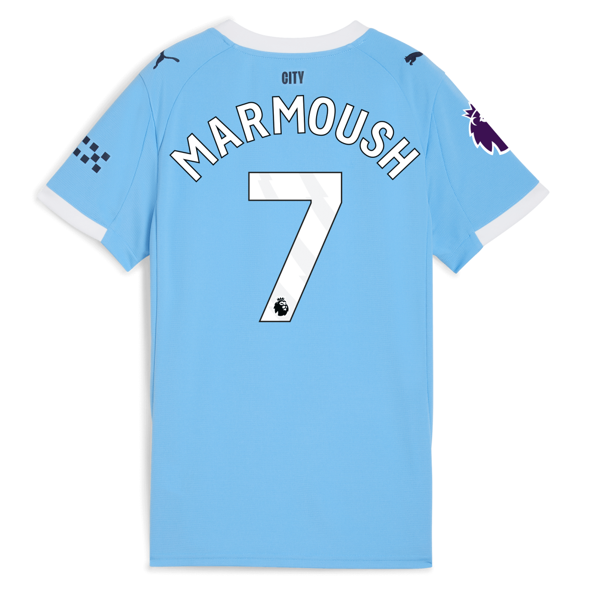 Manchester City womens manchester city premier league home jersey 202526 with marmoush 7 printing Collection - ManchesterCitystore.com