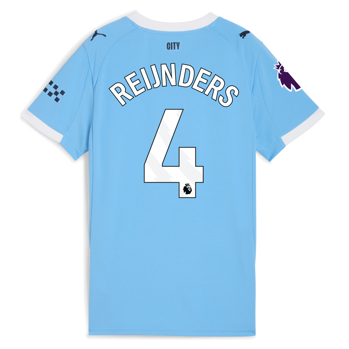 Manchester City womens manchester city premier league home jersey 202526 with reijnders 4 printing Collection - ManchesterCitystore.com