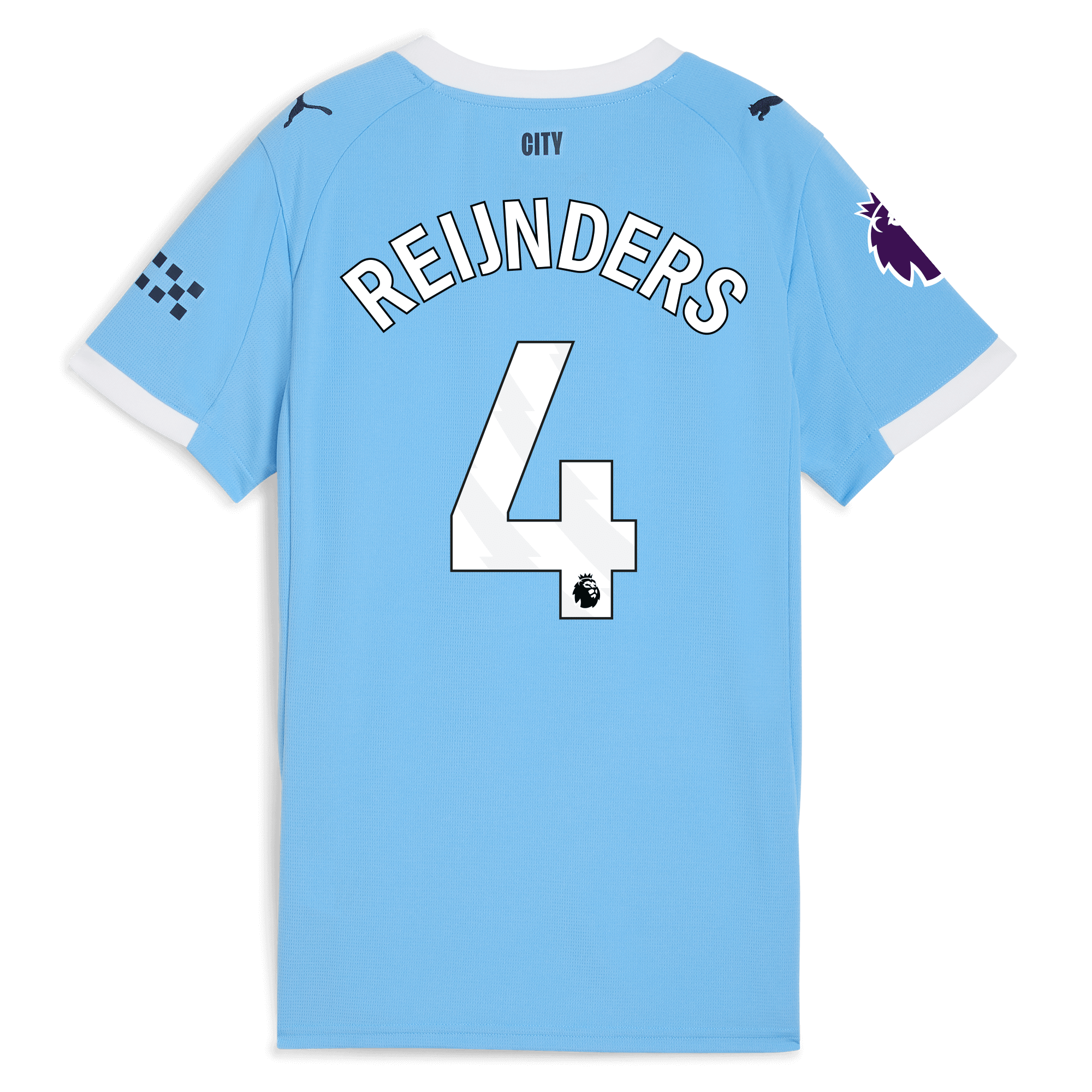 Manchester City womens manchester city premier league home jersey 202526 with reijnders 4 printing Collection - ManchesterCitystore.com