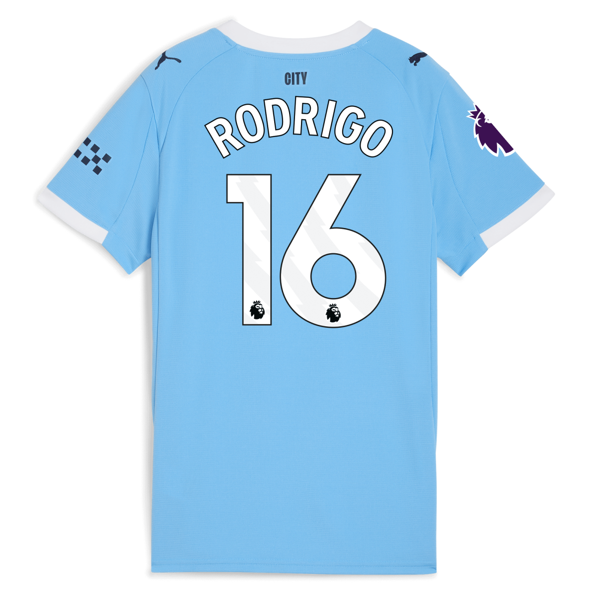 Manchester City womens manchester city premier league home jersey 202526 with rodrigo 16 printing Collection - ManchesterCitystore.com